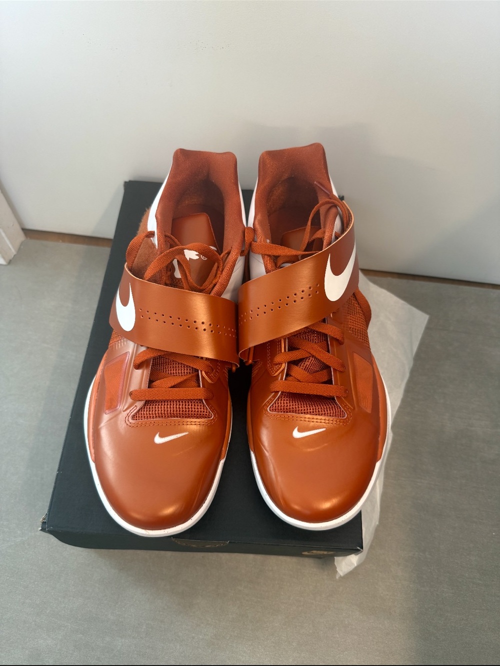 Nike Zoom KD IV Desert Orange and White 11.5